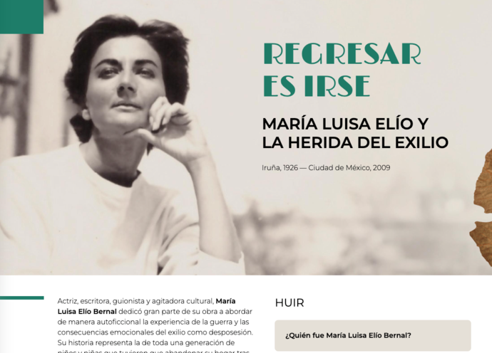 Regresar es irse. María Luisa Elío y la herida del exilio